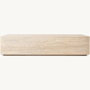 Modern Living Room Furniture <strong>Rectangle</strong> Travertine <strong>Coffee</strong> <strong>Table</strong> Sofa Tea <strong>Table</strong> - Product Image 1
