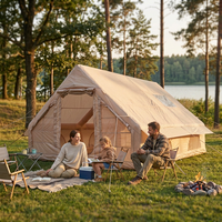 Tente gonflable toutes saisons, design coupe-vent et imperméable, tente gonflable à prix de gros, tente de camping familiale gonflable