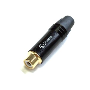 Conector Phono RCA Jinsanhu Hembra, Chapado en Oro, Aislamiento Azul, Adaptador de Audio y Video en Línea - Product Image 3