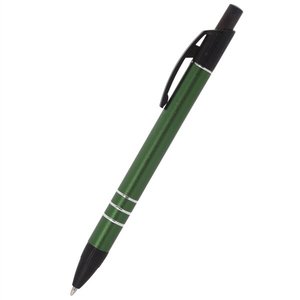 Retractable Black Plastic <b>Ballpoint</b> <b>Pen</b> with Silver Accents, Custom Logo Printed Promotional <b>Pen</b> for Office, School - Product Image 4