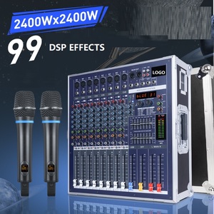 8 kênh 2400W * 2 Powered Máy xay sinh tố 99dsp + USB ++ ghi âm + MP3 Reverb Profesional Powered âm nhạc giao diện điều khiển hệ thống âm thanh - Product Image 3
