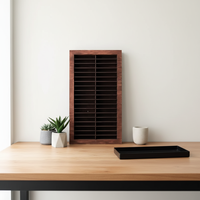 Étagère de rangement pour cassettes audio en bois, type sur pied, trois niveaux, non pliable, pour bureau