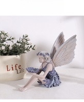 Figurines de fées miniatures en résine bon marché, peintes à la main, pour la décoration artistique de jardin, patio, extérieur, aménagement paysager, pelouse