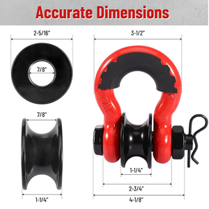 Heavy Industry Wheel Snatch Pulley Block Light Type Carbon Steel Shackle <strong>Pulling</strong> Tackle Durable Pulley Winch Snatch Block - Product Image 6
