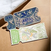 Billets personnalisés en typographie, décorations rétro, passe-partout événementiels gaufrés, designs découpés sur mesure, souvenirs, aimants de réfrigérateur