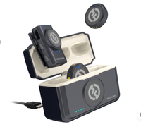 Microphone Lavalier sans Fil Hollyland Lark M2 Combo avec Réduction de Bruit pour Enregistrement Vidéo et Streaming, Compatible iPhone, Android et Appareil Photo