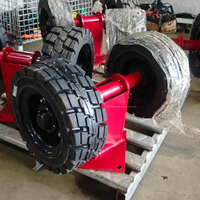 Roues doubles robustes en caoutchouc massif, roues fixes de remorque de 16 pouces, roulettes pivotantes robustes, roulettes pour conteneurs maritimes