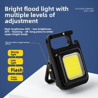 Lampe torche d'urgence en alliage d'aluminium ultra-résistante avec source lumineuse COB, rechargeable et magnétique, pour la maison et la vente en gros