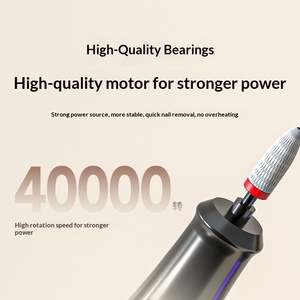 Ponceuse à <span class=keywords><strong>ongles</strong></span> électrique de type stylo Modèle 102A avec kit de fraises de polissage, de meulage et de retrait d'<span class=keywords><strong>ongles</strong></span> <span class=keywords><strong>pour</strong></span> pédicure et salons de manucure acrylique - Product Image 3