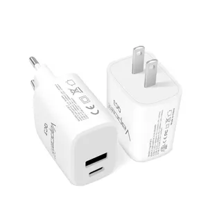 Vapcell QC3 18W dual port Adapter update Type-C fast charging for iphone ipad charging battery charger