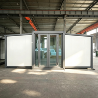 Maison conteneur modulaire préfabriquée à double aile extensible pour hôtels et appartements, maison conteneur mobile de luxe extensible de 20 pieds pour l'extérieur
