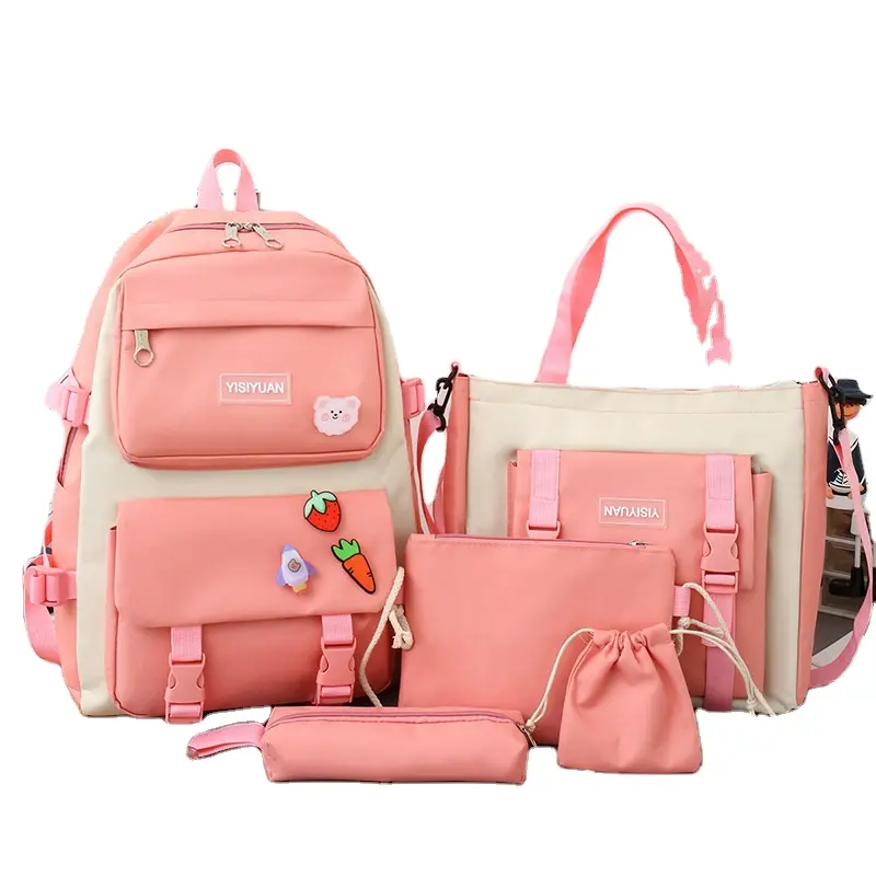 2022 Manufacturer cheap price pink blue purple color school young teenagers backpack for ladies women