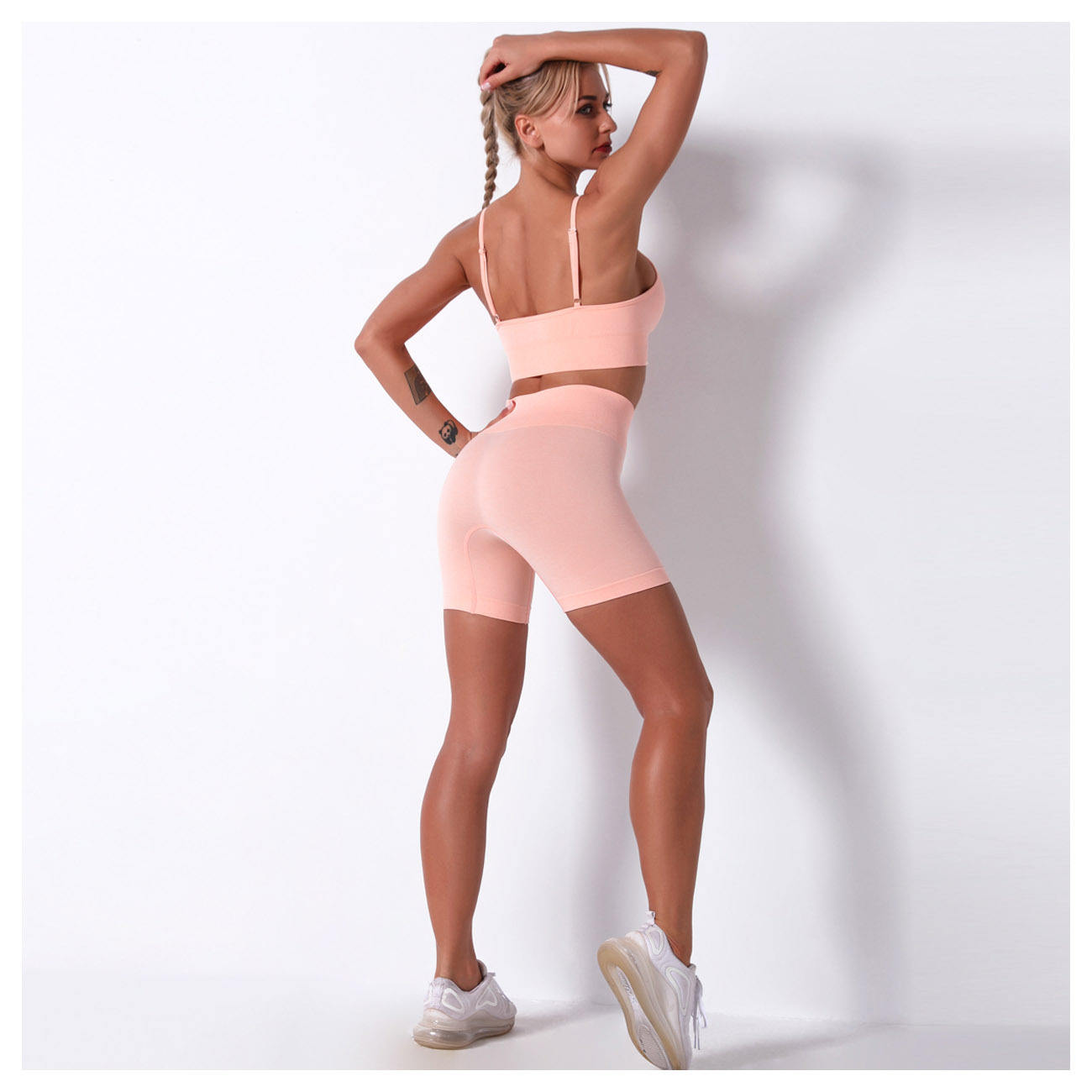 กางเกงขาสั้น9186-สีเทาเข้ม