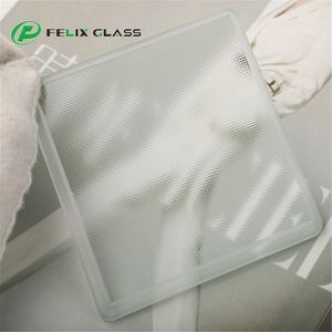 Felix Glass - Manufacturer Led <b>Light</b> Customized Tempered Rectangle Textured Glass With <b>Step</b> Edge - Product Image 4