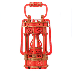 Wholesales DIY 3d Wooden <b>Puzzle</b> for Adults Kids for Home Decor LED Luminescence Vintage Lamp - Product Image 5