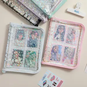 A5 Laser Star Cover photobars Binder foto Cards Book Instax Mini Collect Scrapbooking Scrap Book Album con cerniera