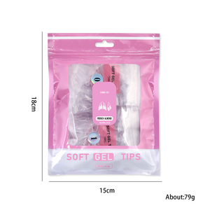 Ventes chaudes de 504 pièces de pointes d'ongles en <span class=keywords><strong>gel</strong></span> souple en gros - Pointes d'ongles transparentes en amande, en stiletto, en ballerine, faciles à appliquer, extensions d'ongles artificielles - Product Image 6