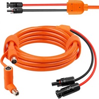 Câble d'extension de charge YouLong pour stockage d'énergie, ligne de connexion CC 8 mm, conducteur en laiton, 1,8 m, 12/14 AWG, PVC, indice de protection IP67, 250 V