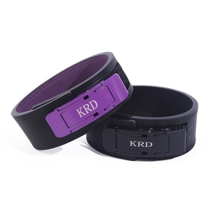 Ceinture de musculation en cuir de vachette à boucle à cliquet pour haltérophilie, fitness, sports, soutien de compression, entraînement de force, squats, développé couché - Product Image 3