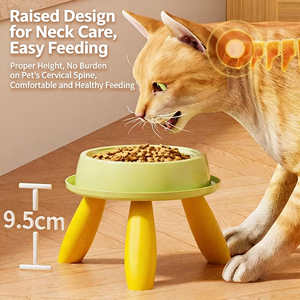 ชามอาหารแมวแบบยกสูง วัสดุ PP ป้อง<span class=keywords><strong>กัน</strong></span><span class=keywords><strong>มด</strong></span> ชามอาหารสัตว์เลี้ยงแบบยกสูง ช่วยป้อง<span class=keywords><strong>กัน</strong></span>การก้มเก็บอาหาร สำหรับแมวและสุนัขพันธุ์เล็ก - Product Image 4