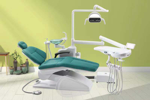 Set completo poltrona odontoiatrica economica con sgabello dentista <span class=keywords><strong>Scaler</strong></span> Curing manipolo leggero compressore d'aria fotocamera custodia in legno Ce E3 - Product Image 3