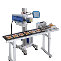 Nueva Máquina de Marcado Láser de Fibra Volante en Línea, CNC, Refrigerada por Aire, Línea de Producción Automática de Alta Velocidad para Metal, Plástico, Tuberías de PVC y PPR