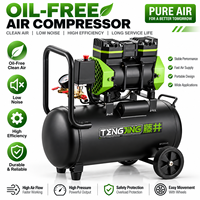 Vente directe d'usine Compresseur d'air de couleur mixte Haute vitesse Sans huile Silencieux Mini compresseur d'air Machine