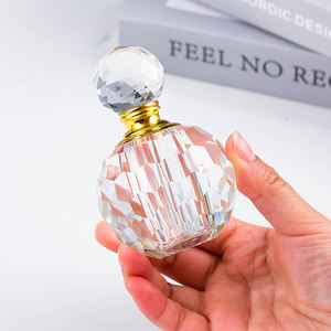豪华装饰12毫升Attar钻石形精油水晶瓶空玻璃可再装香水瓶批发 - Product Image 4