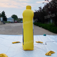 Promoción de marca Aero, Cubo de aceite inflable gigante personalizado, réplica, botella de gasolina lubricante inflable personalizada para publicidad