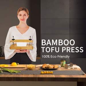 Moule à tofu en bambou pour presser le tofu Retirer l'eau du tofu extra ferme - Product Image 2