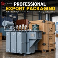 Transformateur triphasé immergé dans l'huile à faible perte et haute efficacité 315-2500 kVA, tension personnalisée pour projet de sous-station industrielle