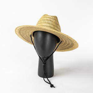 Venta al por mayor verano salvavidas sombrero de paja bajo pesca impresión personalizada América sombrero de playa Surf salvavidas con logotipo sombrero de paja - Product Image 3