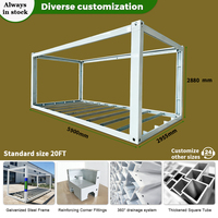 Structure en acier modulaire galvanisée robuste pour maison conteneur, assemblage rapide, pour unité de stockage sur site