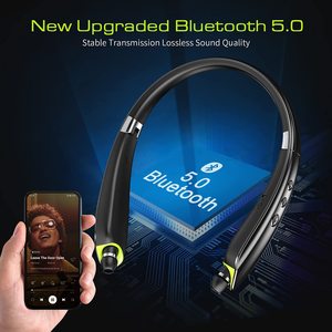 Audífonos Bluetooth SX-991 con Banda para el Cuello, Personalizados, Más Vendidos en AMZN, con Bolsa de Almacenamiento, Cable Retráctil Plegable, Auriculares Deportivos Inalámbricos - Product Image 3