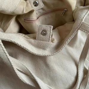 Bolsa de Mano de Lona de Algodón de Gran Capacidad, Bolsa de Compras Casual Reutilizable para Mujer - Product Image 4