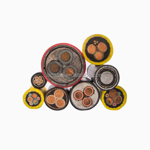 High Quality Lisheng ZC-YJV Copper Wire Power Cable Steel Armoured Low Voltage Electric Cable XLPE Insulated PE Jacket