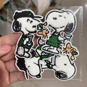 Anime Cute Dog Bordado Pano Adesivo Curly Puppy Patches PVC Lace para Roupas Infantis Dog Toalha Capítulo Canvas - Product Image 2