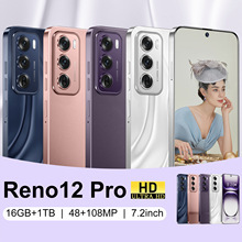 Reno 12 Pro โทรศัพท์มือถือหน้าจอแบน OLED ขนาด 7.2 นิ้ว แบตเตอรี่ความจุ 6800mAh ความหนาแน่น 9200+ กล้องเซลฟี่ 50MP สมาร์ทโฟน 5G - Product Image 2