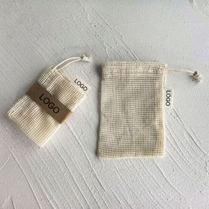 Custom Personalized Logo Printed Drawstring Bags Soap Bag Shampoo Bar Bag Exfoliating Soap Saver Pouch for <b>Bath</b> Shower Foaming - Product Image 2