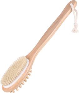 Meilleure vente Brosse à cheveux écologique pour bébé <span class=keywords><strong>Coussin</strong></span> rond en bois et nylon avec poignée <span class=keywords><strong>de</strong></span> banc souple Brosse douce pour le visage avec fonction <span class=keywords><strong>de</strong></span> massage - Product Image 1