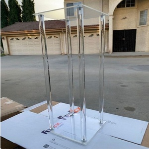 Bán buôn Chất lượng cao đám cưới hoa đứng cột Acrylic rõ ràng hoa bảng trung tâm Acrylic hoa đứng - Product Image 2
