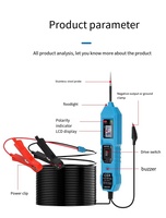Testeur de circuit automobile 3,5-36V DC, lecteur de code intelligent pour voiture avec affichage de la tension LED, outil de test électrique automobile