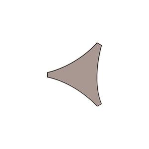 Perel <b>SHADE</b> SAIL - TRIANGLE - 3.6 x 3.6 x 3.6 m - COLOUR: TAUPE - Product Image 3