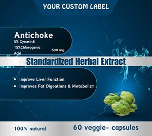 Marque privée OME Capsules de chardon-Marie sans OGM pour fonction hépatique Sac sauvage Santé améliorée du foie - Product Image 2