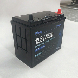 재고 있음 12V 600CCA 36Ah 45Ah 맞춤형 로고 스타터 배터리 포장 자동차 시동/정지용 Lifepo4 배터리 - Product Image 1
