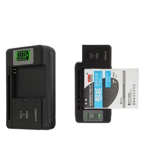 2 trong 1 đa chức năng di động phổ Battery Charger <span class=keywords><strong>Dock</strong></span> với LCD chỉ số màn hình cho điện thoại di động USB-Port - Product Image 1