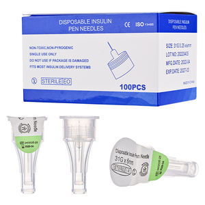 Aguja para Pluma de Insulina para Perros con Marcado CE, 4 mm/5 mm/6 mm/8 mm, Empaque Individual, 0,23*4 mm, para Uso en Hospitales Veterinarios - Product Image 1