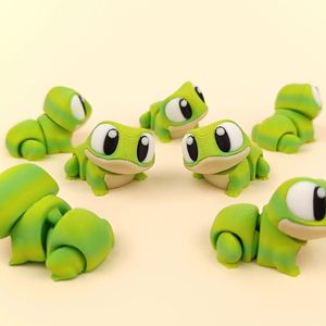 Llavero de rana articulada 3D de ojos grandes, el más vendido, modelo de mascota realista totalmente articulado para niños y coleccionistas - Product Image 2