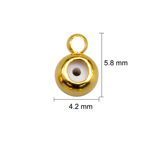 DIY Jewelry Accessories Copper-plated 18K Gold Color Retention Silicone <strong>Plug</strong> Adjustable Bead <strong>Chain</strong> Positioning Beads Micro - Product Image 6