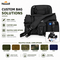 Sac médical tactique noir personnalisé OEM ODM, sac à bandoulière de premiers secours, kit d'urgence MOLLE avec pochette détachable